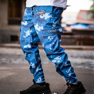 Pantalón Cargo F45 Militar Blue Pixelated