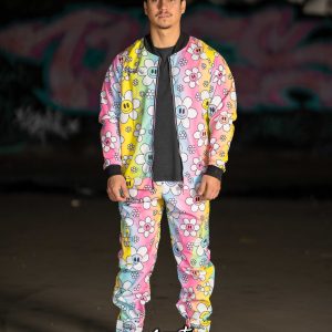 Conjunto B79 Rainbow Flowers