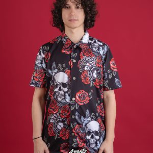 Camisa M6 Skull Roses