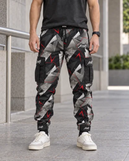 Pantalón Cargo F37 Black Geometry — vista principal