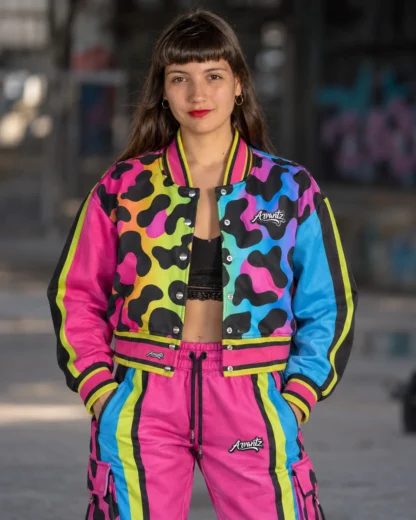 Chaqueta Varsity Mujer Y90 Neon Safari ARVANTZ vista 1