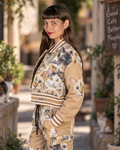 Chaqueta Varsity Mujer Y97 Feline Gallery ARVANTZ vista 1